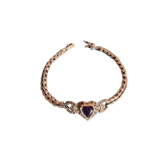 Charles Winston Sterling Amethyst Bracelet - Picture 3 of 12